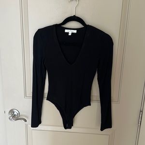 Love Tree - Black V-neck Bodysuit